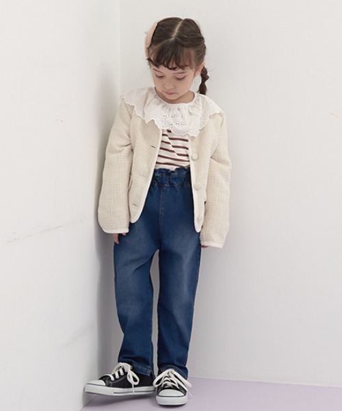 Lycee mine(リセマイン)の「すぽっと履けてきれいシルエットデニムパンツ(デニムパンツ・キッズ・ネイビー・100cm/110cm/120cm/130cm/140cm/150cm)」の20枚目の写真