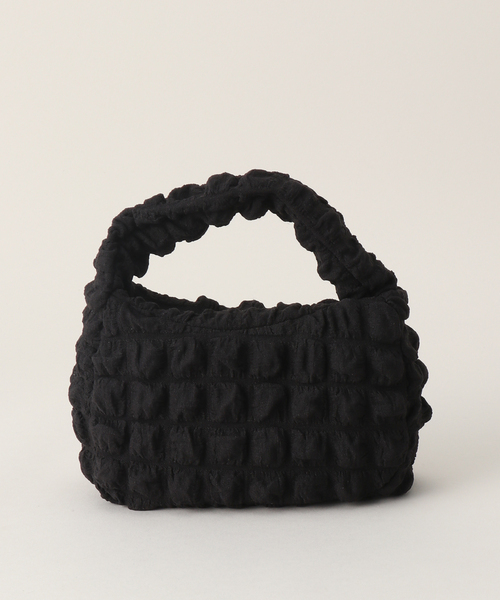 JOINT WORKS（ジョイントワークス）の「シャーリングハンドバッグ（ハンドバッグ・レディース・ブラック/ホワイト/イエロー/パープル・FREE）」の14枚目の写真