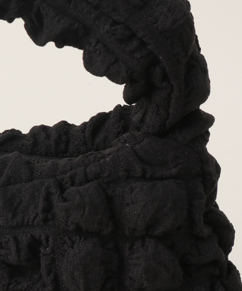 JOINT WORKS（ジョイントワークス）の「シャーリングハンドバッグ（ハンドバッグ・レディース・ブラック/ホワイト/イエロー/パープル・FREE）」の16枚目の写真