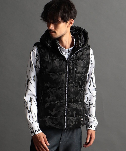 NICOLE CLUB FOR MEN（ニコルクラブフォーメン）の「【NICOLE SPORTS】ワッシャータフタ中綿ベスト（ダウンベスト・メンズ・ブラック系/グレー系/ブラック・MEDIUM/LARGE/X-LARGE）」の8枚目の写真