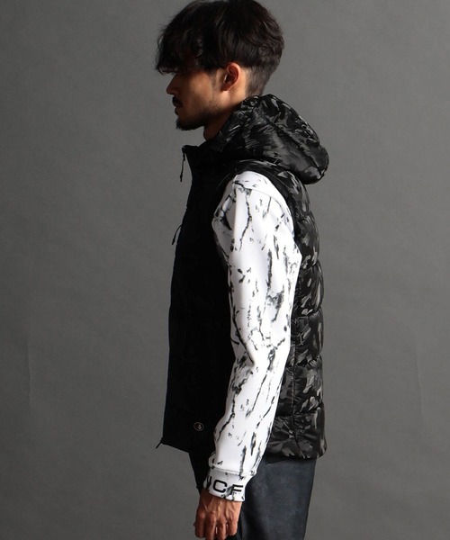 NICOLE CLUB FOR MEN（ニコルクラブフォーメン）の「【NICOLE SPORTS】ワッシャータフタ中綿ベスト（ダウンベスト・メンズ・ブラック系/グレー系/ブラック・MEDIUM/LARGE/X-LARGE）」の10枚目の写真