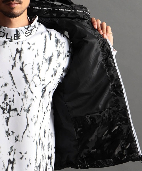 NICOLE CLUB FOR MEN（ニコルクラブフォーメン）の「【NICOLE SPORTS】ワッシャータフタ中綿ベスト（ダウンベスト・メンズ・ブラック系/グレー系/ブラック・MEDIUM/LARGE/X-LARGE）」の21枚目の写真