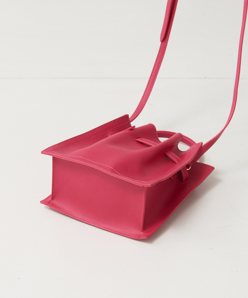 LOWELL things（ロウェル　シングス）の「Swell/ギャザーミニショルダーバッグ（ショルダーバッグ・レディース・グリーン/ピンク・フリー）」の7枚目の写真