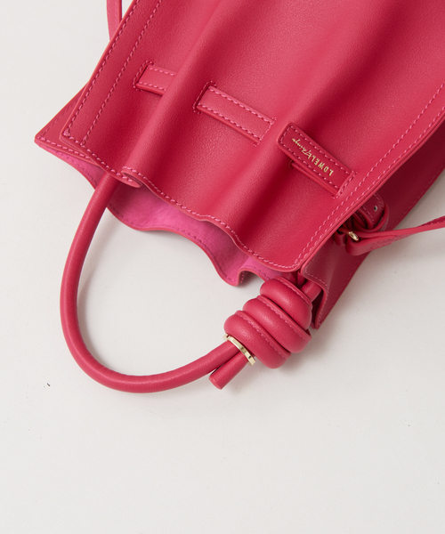 LOWELL things（ロウェル　シングス）の「Swell/ギャザーミニショルダーバッグ（ショルダーバッグ・レディース・グリーン/ピンク・フリー）」の9枚目の写真