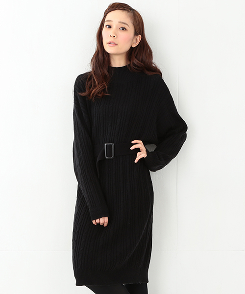 CAROLINA GLASER（カロリナ グレイサー）の「CAROLINA GLASER / ロング ニットワンピース（ワンピース・レディース・ブラック/グレー/ブラウン・ONE SIZE）」の18枚目の写真