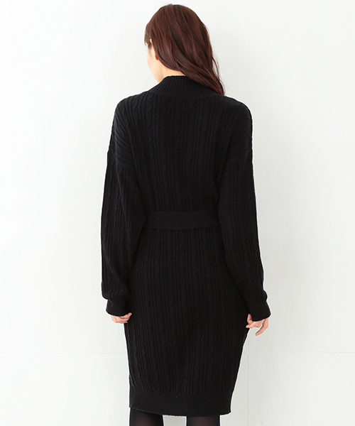 CAROLINA GLASER（カロリナ グレイサー）の「CAROLINA GLASER / ロング ニットワンピース（ワンピース・レディース・ブラック/グレー/ブラウン・ONE SIZE）」の12枚目の写真