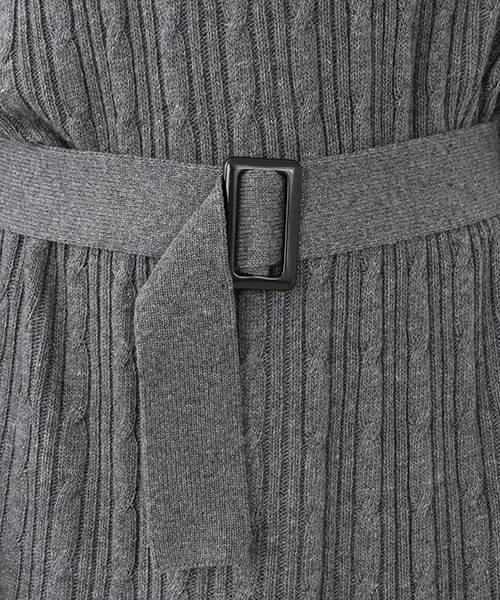 CAROLINA GLASER（カロリナ グレイサー）の「CAROLINA GLASER / ロング ニットワンピース（ワンピース・レディース・ブラック/グレー/ブラウン・ONE SIZE）」の7枚目の写真