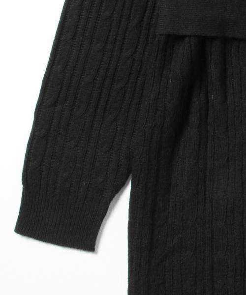 CAROLINA GLASER（カロリナ グレイサー）の「CAROLINA GLASER / ロング ニットワンピース（ワンピース・レディース・ブラック/グレー/ブラウン・ONE SIZE）」の21枚目の写真