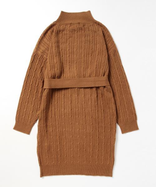 CAROLINA GLASER（カロリナ グレイサー）の「CAROLINA GLASER / ロング ニットワンピース（ワンピース・レディース・ブラック/グレー/ブラウン・ONE SIZE）」の20枚目の写真