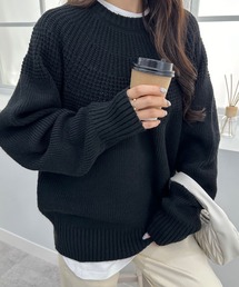 求心編みニット