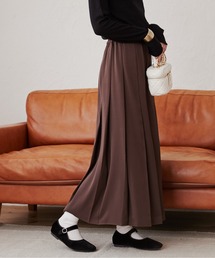 タックプリーツロングスカート