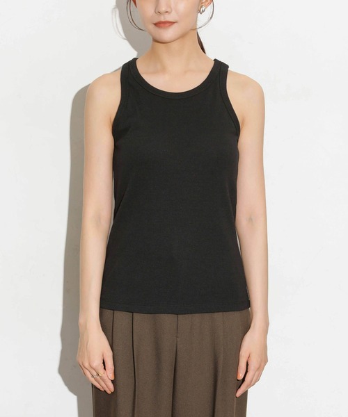 NANO universe（ナノユニバース）の「カップ付きアメスリタンクトップ（タンクトップ・レディース・グレー系その他4/オフホワイト/ブラック・M/S）」の15枚目の写真