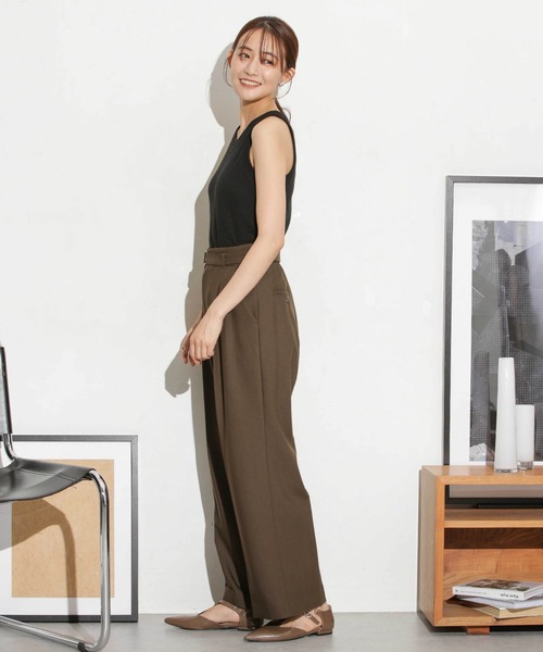 NANO universe（ナノユニバース）の「カップ付きアメスリタンクトップ（タンクトップ・レディース・グレー系その他4/オフホワイト/ブラック・M/S）」の5枚目の写真