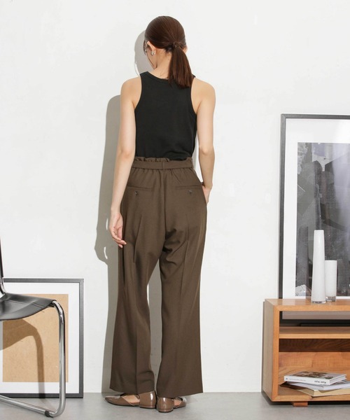 NANO universe（ナノユニバース）の「カップ付きアメスリタンクトップ（タンクトップ・レディース・グレー系その他4/オフホワイト/ブラック・M/S）」の6枚目の写真