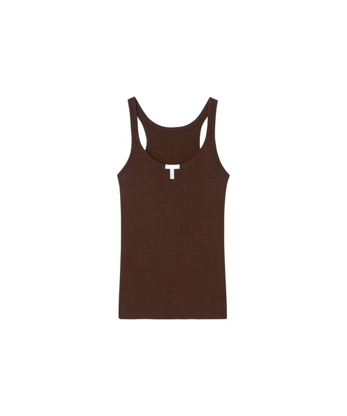 キャミソール 「tageechita」ロゴ“t” ベーシックニットキャミソール セール】【tageechita】ロゴ“t” ベーシックニットキャミソール