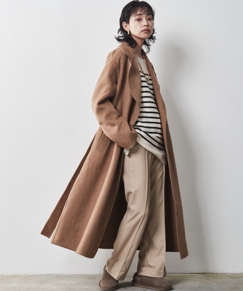 CHIC STYLE(シックスタイル)の「<大きいサイズ>ボートネックボーダーニットプルオーバー シックスタイル(ニット/セーター・レディース・アイボリー/ブラック・L/4L/LL/5L/3L)」の18枚目の写真