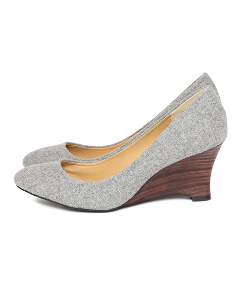 B:MING by BEAMS（ビーミングバイビームス）の「ビーミング by ビームス / ウエッジソールパンプス 2015FW（パンプス・レディース・ブラック/オリーブ/その他/ライトグレー/シルバー・23.0cm/24.0cm/23.5cm/22.5cm/24.5cm）」の7枚目の写真