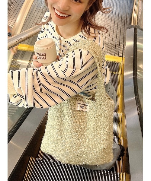 JUMELLE（ジュメロ）の「【たっぷり入る】rame tote bag（トートバッグ・レディース・ブラック/ゴールド・FREE）」の20枚目の写真