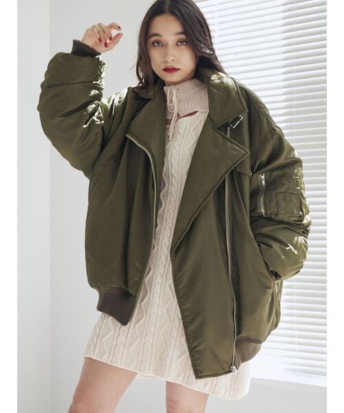 jouetie(ジュエティ)の「レースアップニットワンピース(ワンピース・レディース・アイボリー/ブラック/レッド・MEDIUM)」の18枚目の写真