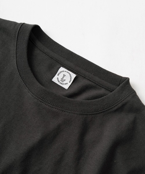 【特別値下げ】STONE  ブラック 長袖カットソー Lサイズ オーガニックコットン長袖プリントTシャツ（総柄雑貨