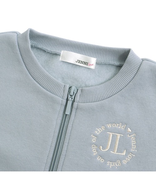 JENNI love（ジェニィラブ）の「裏起毛ショート丈ZIPカーデ