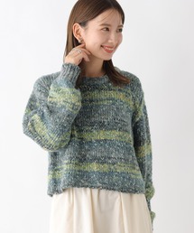 LEPSIM | 3ゲージミックスボーダープルオーバー　983137(ニット/セーター)