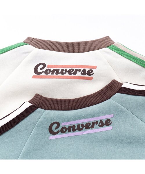 CONVERSE（コンバース）の「CONVERSE サイドラインTシャツ（Tシャツ/カットソー・キッズ・アイボリー/ミント・110/130/90/120/80/100）」の14枚目の写真