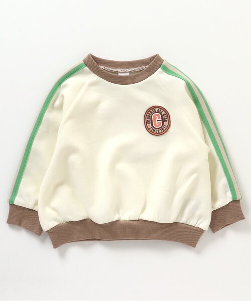 CONVERSE（コンバース）の「CONVERSE サイドラインTシャツ（Tシャツ/カットソー・キッズ・アイボリー/ミント・110/130/90/120/80/100）」の10枚目の写真