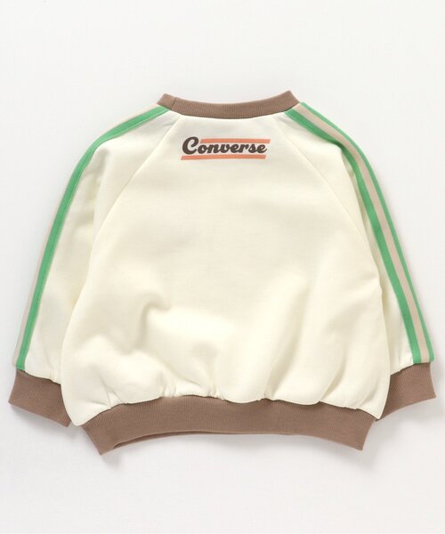 CONVERSE（コンバース）の「CONVERSE サイドラインTシャツ（Tシャツ/カットソー・キッズ・アイボリー/ミント・110/130/90/120/80/100）」の17枚目の写真