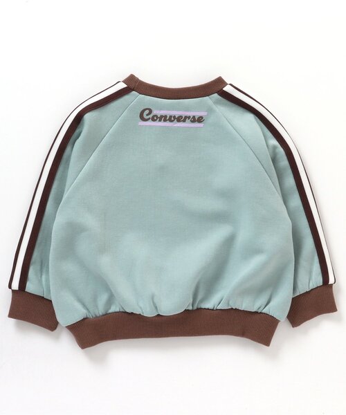 CONVERSE（コンバース）の「CONVERSE サイドラインTシャツ（Tシャツ/カットソー・キッズ・アイボリー/ミント・110/130/90/120/80/100）」の16枚目の写真