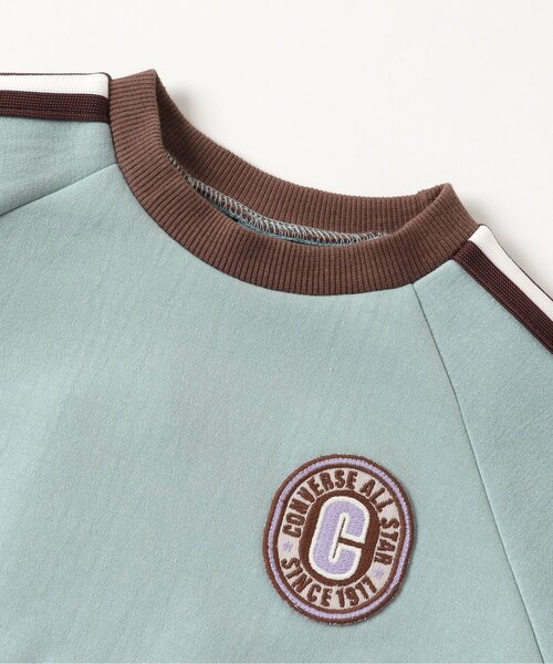 CONVERSE（コンバース）の「CONVERSE サイドラインTシャツ（Tシャツ/カットソー・キッズ・アイボリー/ミント・110/130/90/120/80/100）」の18枚目の写真