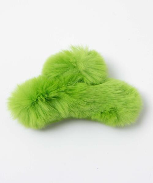 WEGO(ウィゴー)の「WEGO/ファーバンスクリップ(バレッタ/ヘアクリップ・レディース・ピンク/その他1/グリーン/ホワイト・FREE)」の7枚目の写真
