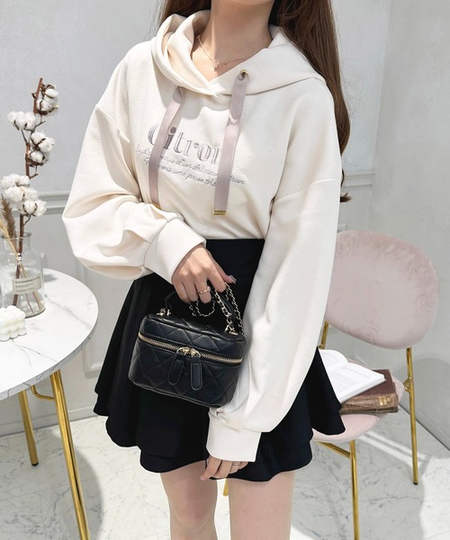 apres jour（アプレジュール）の「刺繍スウェットフーディ【ZOZOTOW限定アイテム】（スウェット・レディース・ラベンダー/ブラック/アイボリー・フリー/X-LARGE）」の7枚目の写真