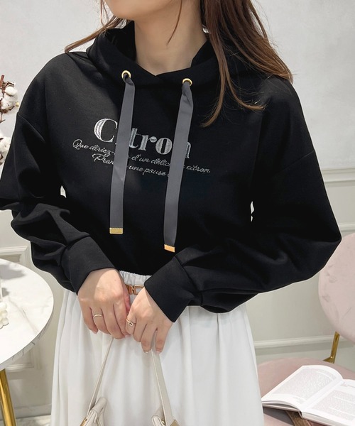 apres jour（アプレジュール）の「刺繍スウェットフーディ【ZOZOTOW限定アイテム】（スウェット・レディース・ラベンダー/ブラック/アイボリー・フリー/X-LARGE）」の12枚目の写真
