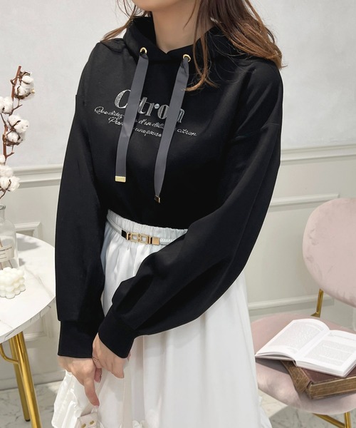apres jour（アプレジュール）の「刺繍スウェットフーディ【ZOZOTOW限定アイテム】（スウェット・レディース・ラベンダー/ブラック/アイボリー・フリー/X-LARGE）」の14枚目の写真