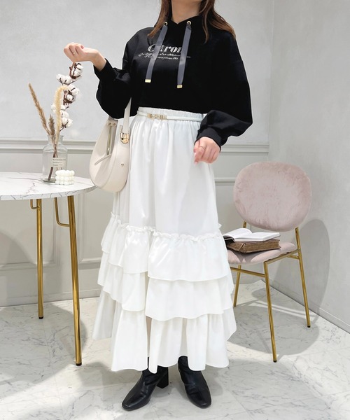 apres jour（アプレジュール）の「刺繍スウェットフーディ【ZOZOTOW限定アイテム】（スウェット・レディース・ラベンダー/ブラック/アイボリー・フリー/X-LARGE）」の17枚目の写真