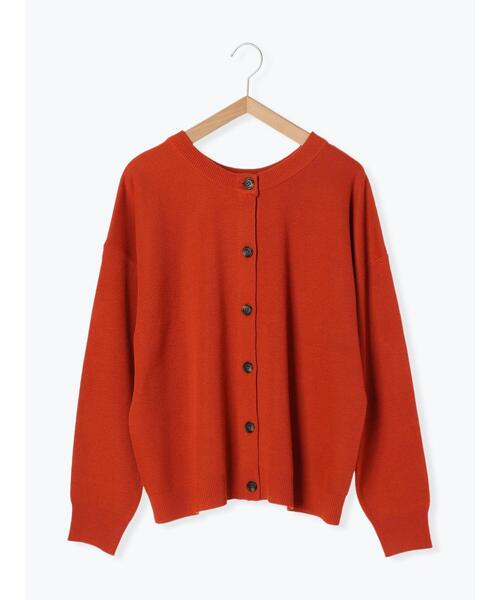 Samansa Mos2(サマンサ モスモス)の「【マシンウォッシャブル】柄アソート前後2WAYニット(カーディガン/ボレロ・レディース・ブラック/グリーン/ベージュ/チャコールグレー/キナリ/レッド・F)」の6枚目の写真