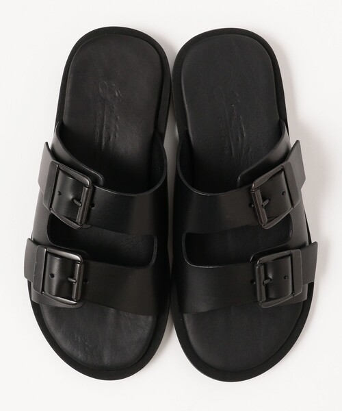 BRILLA per il gusto（ブリッラペルイルグースト）の「Brilla per il gusto / 2ストラップ レザー サンダル（サンダル・メンズ・ブラック・42/41/40/44/43/39）」の6枚目の写真