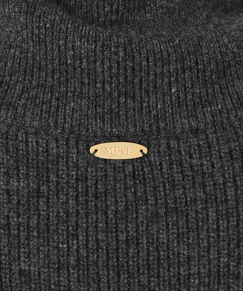 Deuxieme Classe（ドゥーズィエムクラス）の「*追加OLBIA ロングジップ ブルゾン（ニット/セーター・レディース・チャコールグレー/ベージュ・FREE）」の7枚目の写真