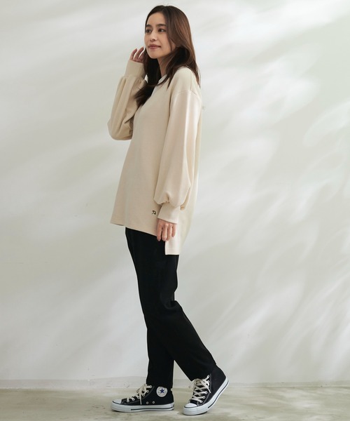 Arnold Palmer（アーノルドパーマー）の「深Vネック レイヤー チュニック（チュニック・レディース・ブラック/ダークブラウン/アイボリー・S/M/L）」の8枚目の写真