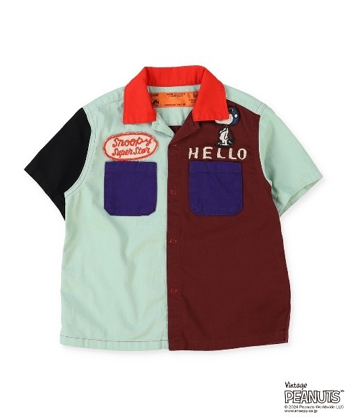 【セール】ツイル SNOOPY シャツ（シャツ/ブラウス）｜DENIM DUNGAREE（デニムダンガリー）