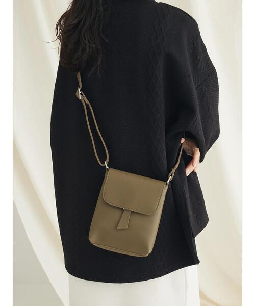CRAFT STANDARD BOUTIQUE(クラフトスタンダードブティック)の「フラッププルショルダーバッグ(トートバッグ・レディース・ブラック/カーキ/シルバー・FREE)」の5枚目の写真