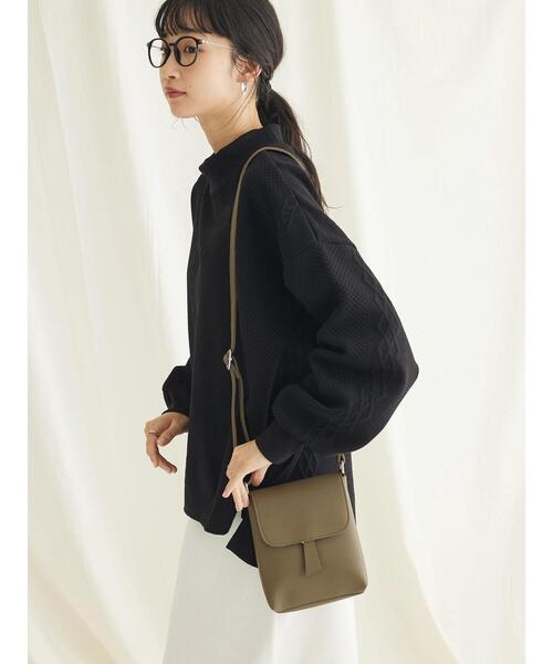 CRAFT STANDARD BOUTIQUE(クラフトスタンダードブティック)の「フラッププルショルダーバッグ(トートバッグ・レディース・ブラック/カーキ/シルバー・FREE)」の6枚目の写真
