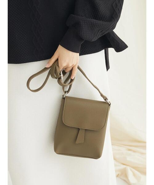 CRAFT STANDARD BOUTIQUE(クラフトスタンダードブティック)の「フラッププルショルダーバッグ(トートバッグ・レディース・ブラック/カーキ/シルバー・FREE)」の7枚目の写真