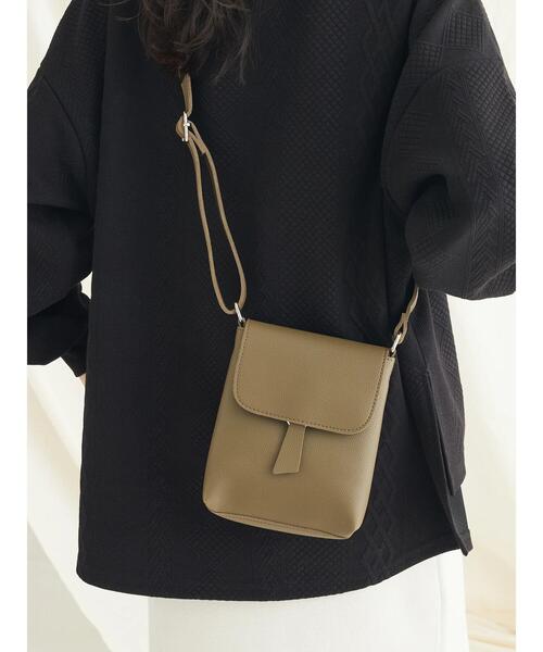 CRAFT STANDARD BOUTIQUE(クラフトスタンダードブティック)の「フラッププルショルダーバッグ(トートバッグ・レディース・ブラック/カーキ/シルバー・FREE)」の8枚目の写真