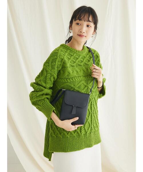 CRAFT STANDARD BOUTIQUE(クラフトスタンダードブティック)の「フラッププルショルダーバッグ(トートバッグ・レディース・ブラック/カーキ/シルバー・FREE)」の14枚目の写真