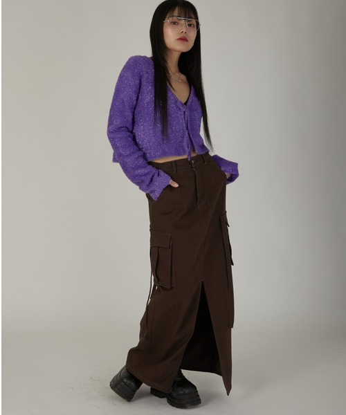 led.tokyo（レッドトウキョウ）の「【led.tokyo】STRETCH CHINO POCKET SK（スカート・レディース・レッド/ブラウン・2）」の12枚目の写真