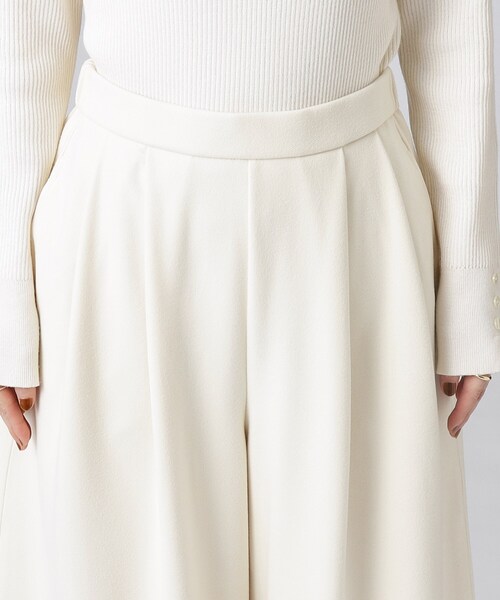 DRESKIP（ドレスキップ）の「◆【無地/ツイード調】楽して上品見え あったか起毛 ガウチョパンツ（その他パンツ・レディース・アイボリー/ブラック/ブラック系1・02/03/04）」の16枚目の写真