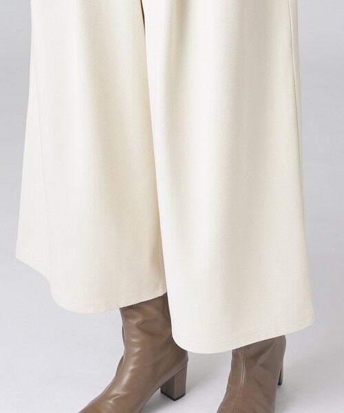 DRESKIP（ドレスキップ）の「◆【無地/ツイード調】楽して上品見え あったか起毛 ガウチョパンツ（その他パンツ・レディース・アイボリー/ブラック/ブラック系1・02/03/04）」の18枚目の写真