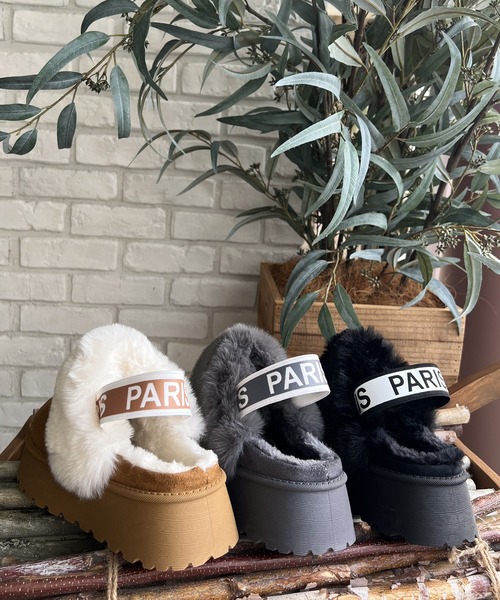 LUGG NAGG(ラグナグ)の「【厚底】ファーつきスリッパムートン(スリッポン・レディース・グレー/キャメル/ブラック・LL/L/M)」の21枚目の写真